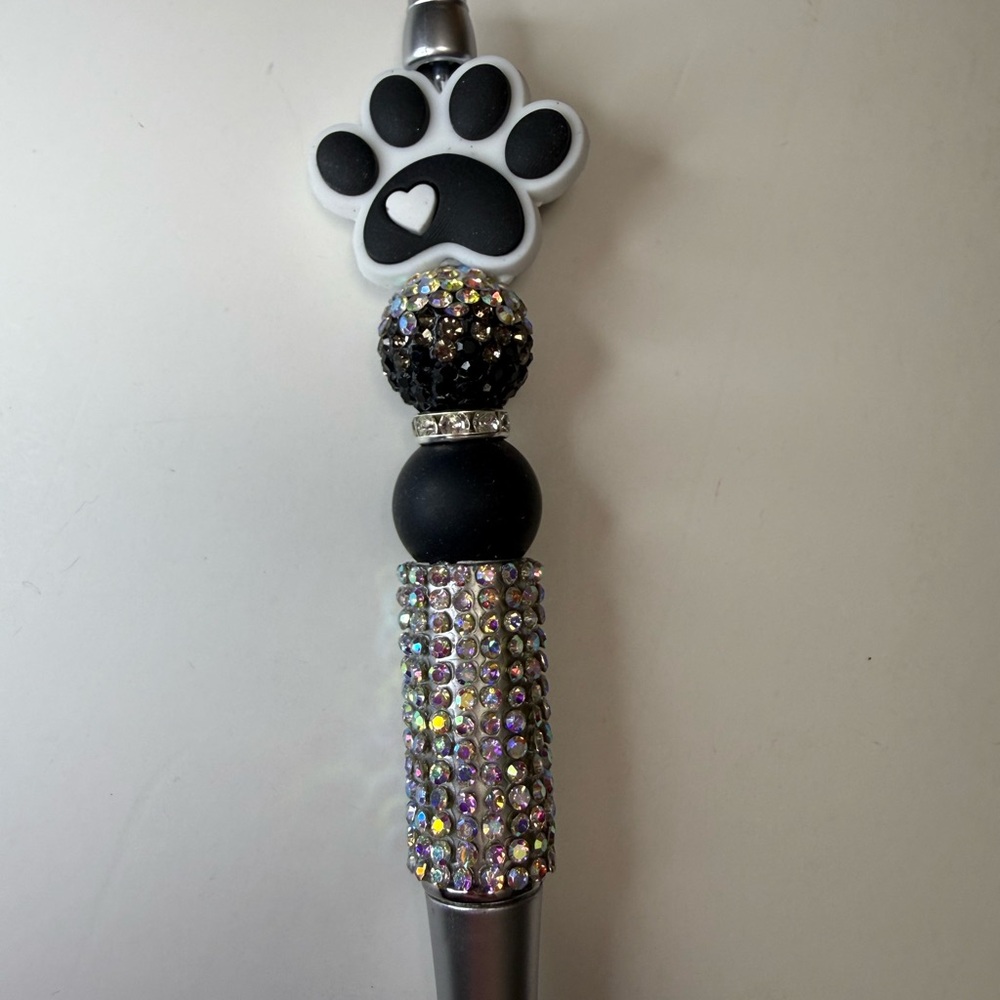 Sparkly Beaded Paw Pen - Picture 2 of 2